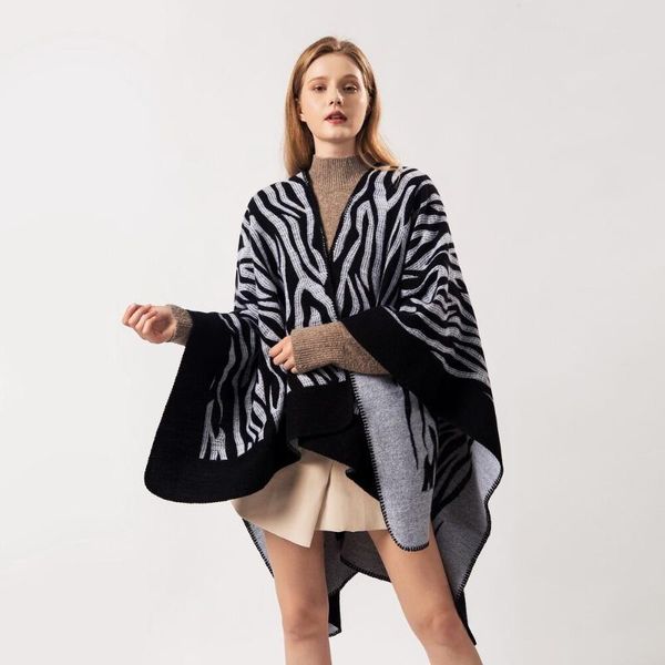 scarves 2021 fashion show zebra acrylic geometric women winter poncho capes oversized wraps cashmere pashmina female ll190934, Blue;gray
scarves 2021 fashion show zebra acrylic geometric women winter poncho capes oversized wraps cashmere pashmina female ll190934, Blue;gray