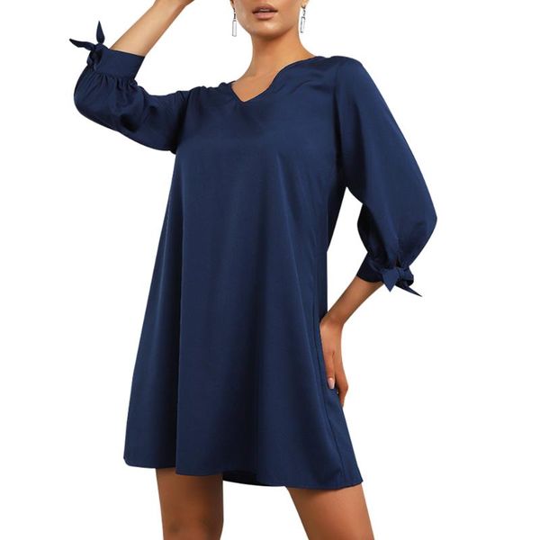 casual dresses sale women's v neck dress three quarter sleeve summer ladies mini solid color loose female fashion vestidos 2021, Black;gray
casual dresses sale women's v neck dress three quarter sleeve summer ladies mini solid color loose female fashion vestidos 2021, Black;gray