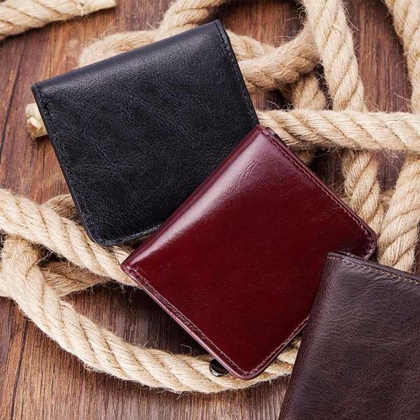 genuine leather wallet fashion male purse vintage short men id card holder portfolio, Red;black
genuine leather wallet fashion male purse vintage short men id card holder portfolio, Red;black