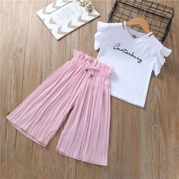 clothing sets toddler girls 2021 kids t-shirt +wide leg pants suits children short sleeve baby girl clothes, White
clothing sets toddler girls 2021 kids t-shirt +wide leg pants suits children short sleeve baby girl clothes, White