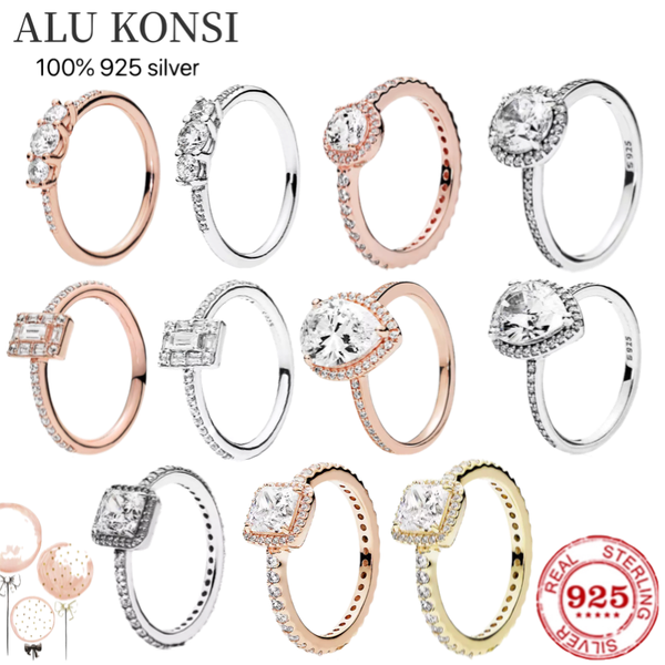 925 sterling silver authentic pan ring for women crown princess crystal couple diy fashion wedding jewelry, Slivery;golden
925 sterling silver authentic pan ring for women crown princess crystal couple diy fashion wedding jewelry, Slivery;golden