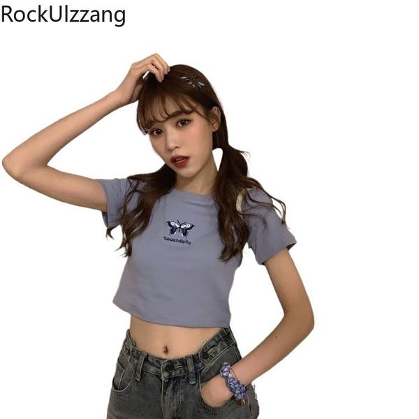 cute graphic embroidery butterfly short sleeve t-shirt women crop cotton fashion t shirt aesthetic bodycon tee cropped women's, White
cute graphic embroidery butterfly short sleeve t-shirt women crop cotton fashion t shirt aesthetic bodycon tee cropped women's, White