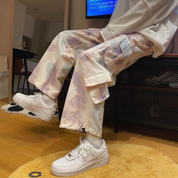hip-hop straight wide-leg pants mens trousers tie-dye men's fashion casual pocket cargo men streetwear korean loose, Black
hip-hop straight wide-leg pants mens trousers tie-dye men's fashion casual pocket cargo men streetwear korean loose, Black