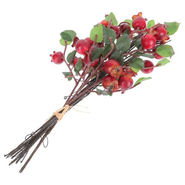 decorative flowers & wreaths 1pc christmas artificial holly berries fake red haw bunch for home decoration
decorative flowers & wreaths 1pc christmas artificial holly berries fake red haw bunch for home decoration