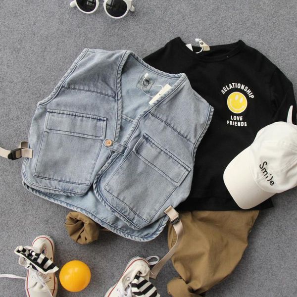 2-8y 2021 autumn boys fashion denim vest kids spring clothing casual waistcoat, Camo
2-8y 2021 autumn boys fashion denim vest kids spring clothing casual waistcoat, Camo