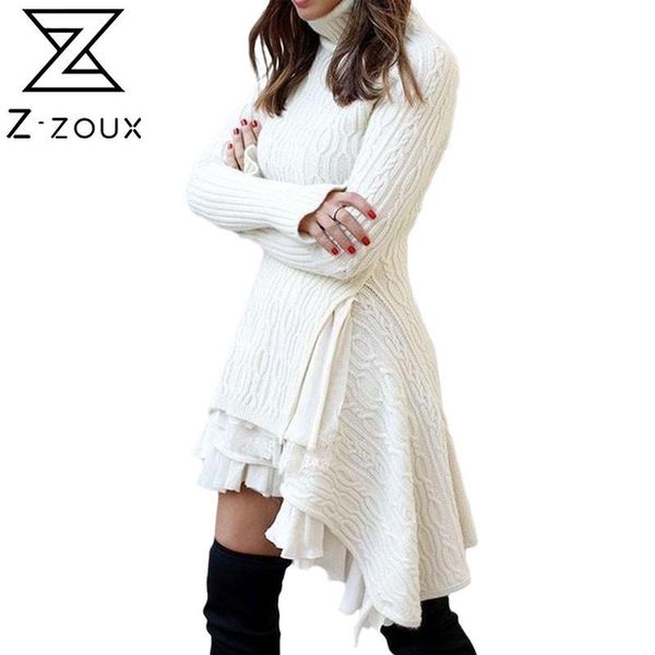 z-zoux women dress knitted turtleneck sweater dresses irregular hem long sleeve slim thin winter 2021 casual, Black;gray
z-zoux women dress knitted turtleneck sweater dresses irregular hem long sleeve slim thin winter 2021 casual, Black;gray