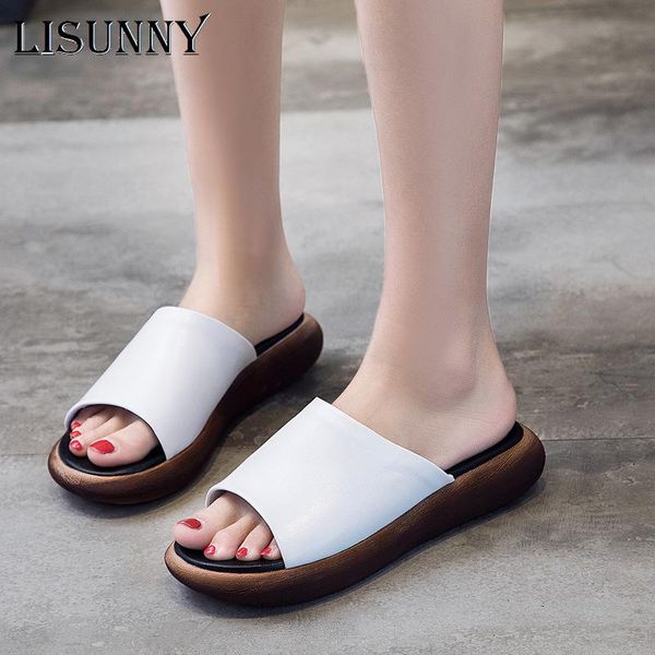 sandals lisunny 2021 women slippers genuine leather shoes casual slides summer solid mother wedges flip flops, Black
sandals lisunny 2021 women slippers genuine leather shoes casual slides summer solid mother wedges flip flops, Black