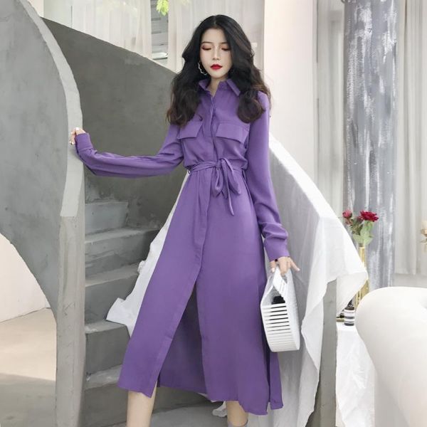 casual dresses turn-down collar full sleeve sashes office lady fashion brand spring autumn long dress women's clothing split ends, Black;gray
casual dresses turn-down collar full sleeve sashes office lady fashion brand spring autumn long dress women's clothing split ends, Black;gray