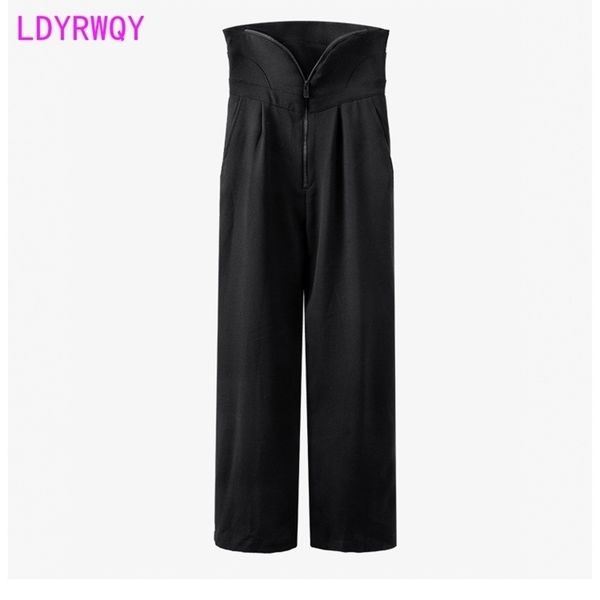 autumn and winter fashion casual joker personality zipper high waist wide leg pants women 210416, Black;white
autumn and winter fashion casual joker personality zipper high waist wide leg pants women 210416, Black;white