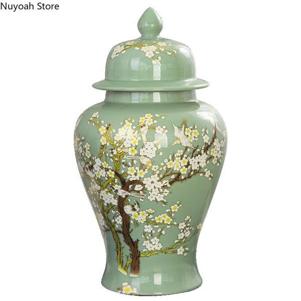 vases european-style ceramic ginger jar ornaments large storage with lid chinese-style living room home decoration accessori
vases european-style ceramic ginger jar ornaments large storage with lid chinese-style living room home decoration accessori