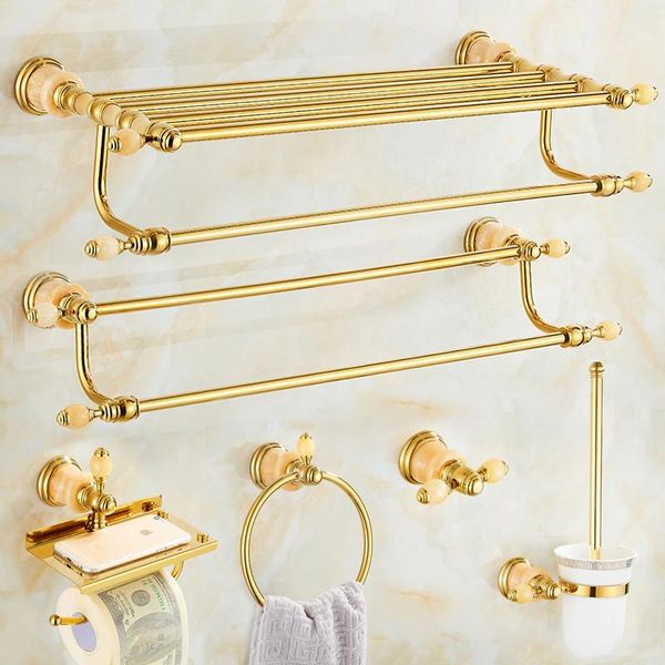 bath accessory set gold brass hardware copper & jade accessories towel rack/bar/ring glass shelf toilet brush robe hooks tissue holder
bath accessory set gold brass hardware copper & jade accessories towel rack/bar/ring glass shelf toilet brush robe hooks tissue holder