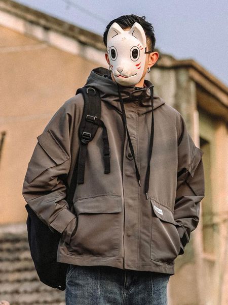 street style korean men jacket spring autumn motorcycle streetwear windbreaker hommes veste men's clothing by50jk jackets, Black;brown
street style korean men jacket spring autumn motorcycle streetwear windbreaker hommes veste men's clothing by50jk jackets, Black;brown