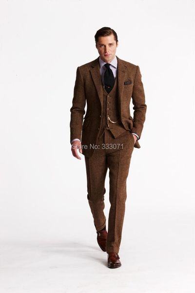 latest coat pant designs brown tweed groom tuxedos italian style 3 piece mens wedding party suits tailor made ridegroom suit men's & bl, White;black
latest coat pant designs brown tweed groom tuxedos italian style 3 piece mens wedding party suits tailor made ridegroom suit men's & bl, White;black