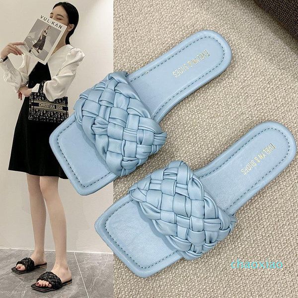 slippers fashion casual pu weave women indoor flat peep toe 2021 summer ladies slides outdoor female shoes non-slip, Black
slippers fashion casual pu weave women indoor flat peep toe 2021 summer ladies slides outdoor female shoes non-slip, Black