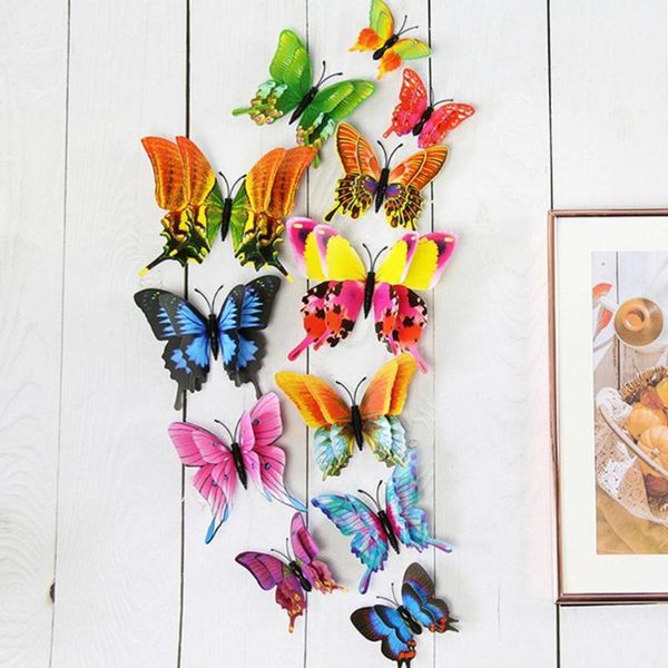 fridge magnets 12pcs mixed color double layer butterfly 3d wall sticker for wedding decoration magnet butterflies stickers home decor 
fridge magnets 12pcs mixed color double layer butterfly 3d wall sticker for wedding decoration magnet butterflies stickers home decor
