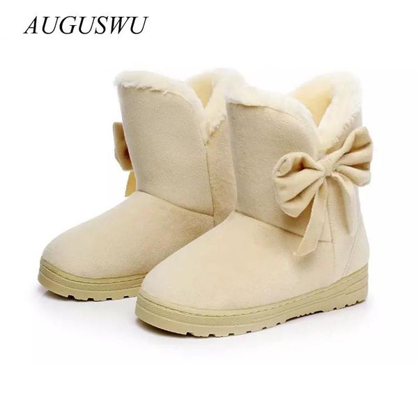 boots auguswu women snow winter shoes warm casual fur ankle female bowtie non slip plush suede rubber flat on fashion ladie, Black
boots auguswu women snow winter shoes warm casual fur ankle female bowtie non slip plush suede rubber flat on fashion ladie, Black