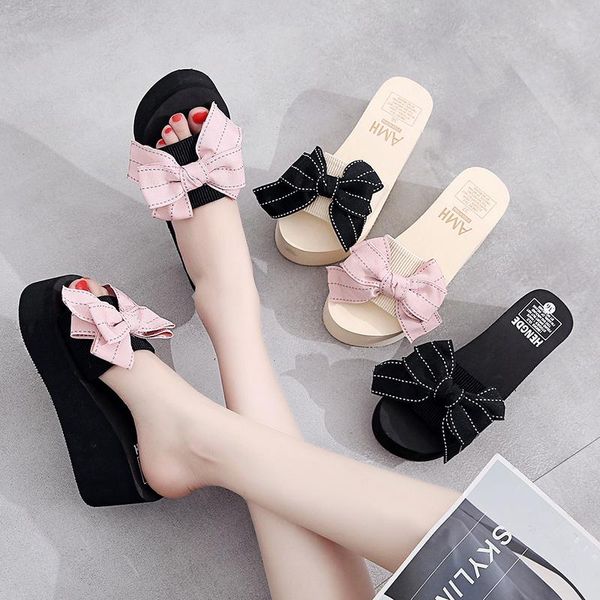 shoes woman 2021 slippers soft luxury slides butterfly-knot heeled mules low platform on a wedge shale female beach comfort flat, Black
shoes woman 2021 slippers soft luxury slides butterfly-knot heeled mules low platform on a wedge shale female beach comfort flat, Black