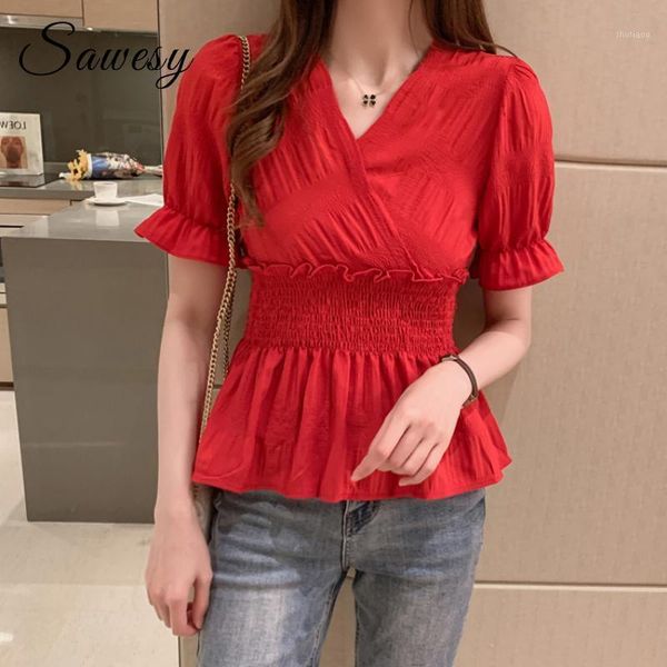 women's blouses & shirts korean elegant v neck slim waist casual blouse women summer short sleeve plain peplum white red
women's blouses & shirts korean elegant v neck slim waist casual blouse women summer short sleeve plain peplum white red