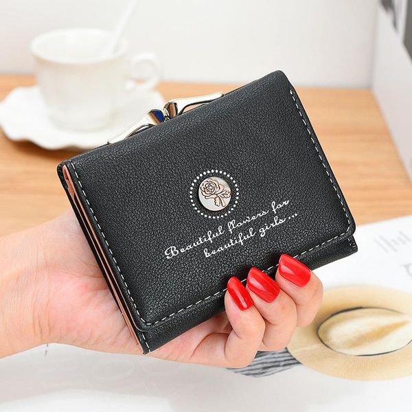 wallets leather short small women phone female zipper coin purses money holders clutch bags, Red;black
wallets leather short small women phone female zipper coin purses money holders clutch bags, Red;black