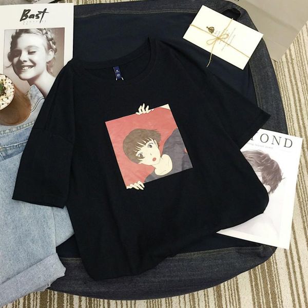 t-shirts women printed kawaii loose casual chic harajuku korean style womens clothing all-match students summer short sleeve women's t-, White
t-shirts women printed kawaii loose casual chic harajuku korean style womens clothing all-match students summer short sleeve women's t-, White