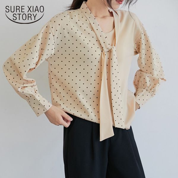 autumn wave point print contrast color stitching shirt women long sleeve hong kong style bow tie elegant v-neck blouses 6281 50 210417, White
autumn wave point print contrast color stitching shirt women long sleeve hong kong style bow tie elegant v-neck blouses 6281 50 210417, White