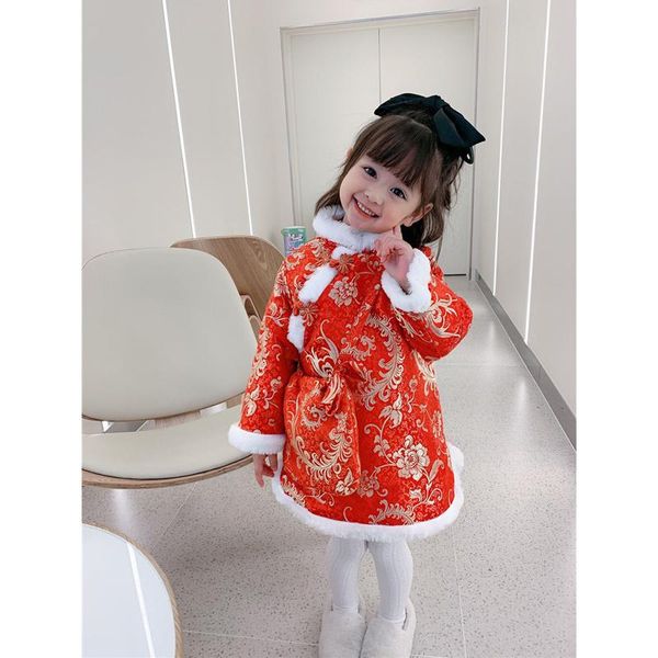 ethnic clothing chinese style traditional girls cheongsam 2021 winter thick red year qipao dress warm multi-color floral
ethnic clothing chinese style traditional girls cheongsam 2021 winter thick red year qipao dress warm multi-color floral