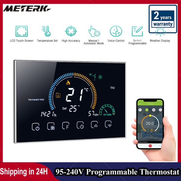 smart home control 95-240v programmable thermostat 5+1+1 six periods touchscreen lcd with backlight electric heating thermoregulator
smart home control 95-240v programmable thermostat 5+1+1 six periods touchscreen lcd with backlight electric heating thermoregulator
