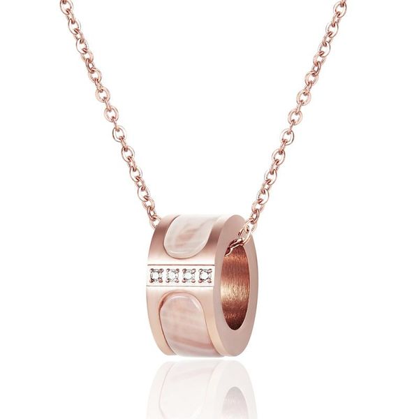 pendant necklaces fine inlaid 4 zircon and white shell necklace for women titanium steel rose gold gift wholesale, Silver
pendant necklaces fine inlaid 4 zircon and white shell necklace for women titanium steel rose gold gift wholesale, Silver