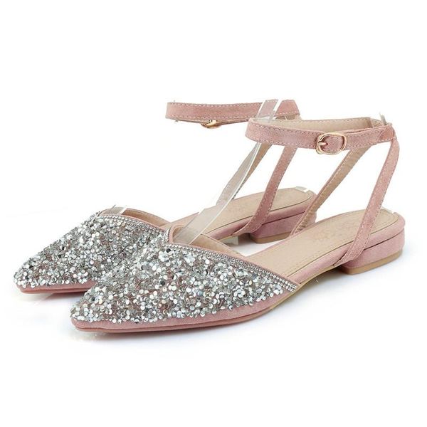 elegant flat sandals women shoes 2021 brand designer pointed toe ladies ankle strap slingback summer yellow pink, Black
elegant flat sandals women shoes 2021 brand designer pointed toe ladies ankle strap slingback summer yellow pink, Black