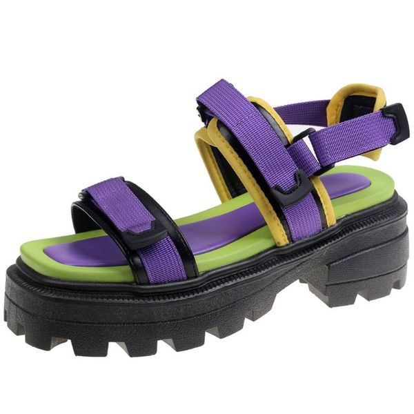 sandals gigifox brand ins fashion mixed color platform chunky heels comfy walking summer woman casual shoes, Black
sandals gigifox brand ins fashion mixed color platform chunky heels comfy walking summer woman casual shoes, Black