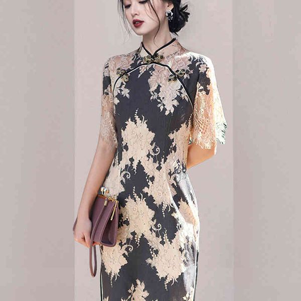 dresses women 2021 summer lace simple slim bodycon long korean occupation pencil evening party es, Black;gray
dresses women 2021 summer lace simple slim bodycon long korean occupation pencil evening party es, Black;gray