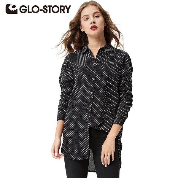 women's blouses & shirts glo-story women polka dot printed long sleeve blouse 2021 casual fashion loose cotton blusas wcs-3664, White
women's blouses & shirts glo-story women polka dot printed long sleeve blouse 2021 casual fashion loose cotton blusas wcs-3664, White