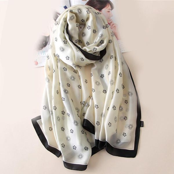 scarves 2021 autumn women's scarf fashion lady faux silk print soft shawls foulard femme long size bandana, Blue;gray
scarves 2021 autumn women's scarf fashion lady faux silk print soft shawls foulard femme long size bandana, Blue;gray