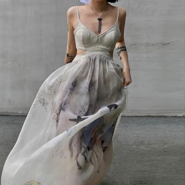 casual dresses summer print dress women vintage tube strap puffy gauze elegant backless beach holiday party lady robe2021, Black;gray
casual dresses summer print dress women vintage tube strap puffy gauze elegant backless beach holiday party lady robe2021, Black;gray