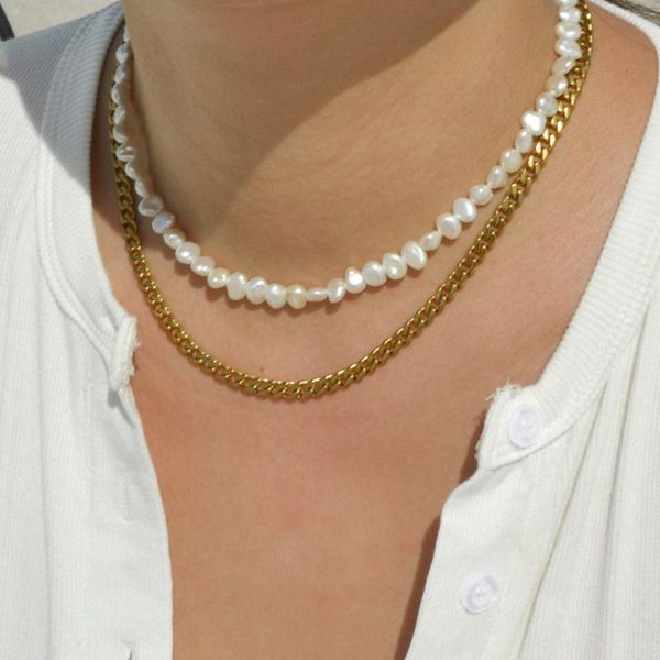 chokers freshwater organic baroque pearl necklace raw beaded choker tarnish resistance jewelry a good women christmas gift for vacation, Golden;silver
chokers freshwater organic baroque pearl necklace raw beaded choker tarnish resistance jewelry a good women christmas gift for vacation, Golden;silver