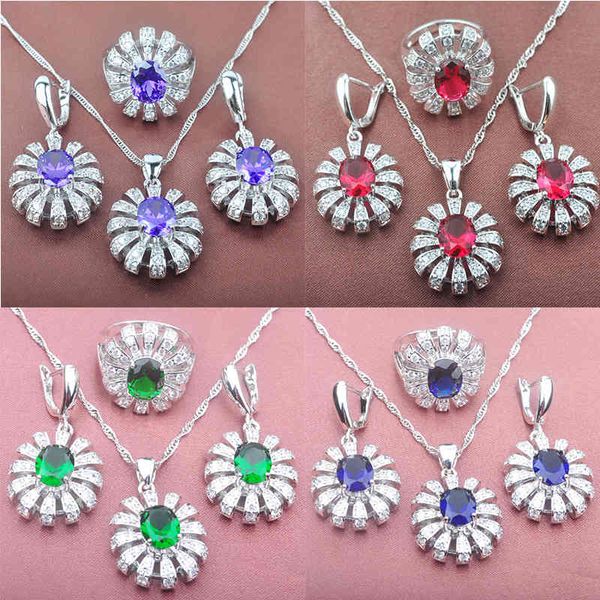 pretty wedding women's jewelry sets silver color purple zirconia ring necklace and earrings set tz088
pretty wedding women's jewelry sets silver color purple zirconia ring necklace and earrings set tz088