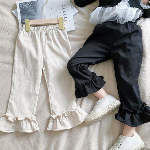 trousers girls autumn bell bottom pants black cotton boot cut ruffles flare fashion solid fall clothes for kids cute 1-6 years old, Blue
trousers girls autumn bell bottom pants black cotton boot cut ruffles flare fashion solid fall clothes for kids cute 1-6 years old, Blue