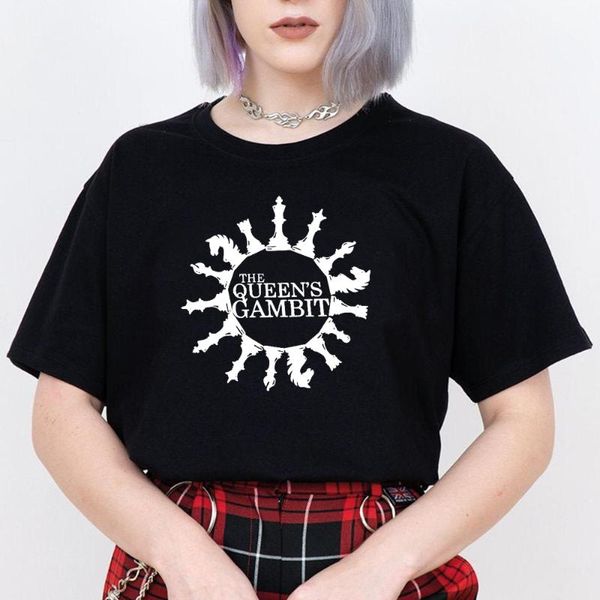 women's t-shirt the queen's gambit tv shows oversize tshirt chess printed women funny anya taylor-joy graphic tee woman dropship, White
women's t-shirt the queen's gambit tv shows oversize tshirt chess printed women funny anya taylor-joy graphic tee woman dropship, White