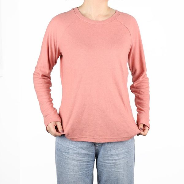 women's t-shirt bottoming shirt solid color round neck basic spring and autumn long sleeve fashion korean tee casual, White
women's t-shirt bottoming shirt solid color round neck basic spring and autumn long sleeve fashion korean tee casual, White