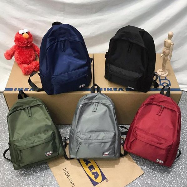 backpack 2021 solid color nylon anti-theft schoolbag for teenager girls boys black female women daypack travle bags
backpack 2021 solid color nylon anti-theft schoolbag for teenager girls boys black female women daypack travle bags