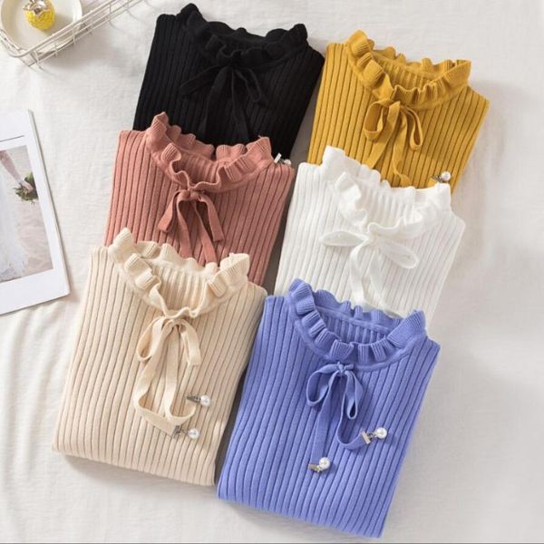 women's sweaters turtleneck sweater women pullover knitted jumper long sleeve autumn winter girls female ladies basic bow-knot pull fem, White;black
women's sweaters turtleneck sweater women pullover knitted jumper long sleeve autumn winter girls female ladies basic bow-knot pull fem, White;black