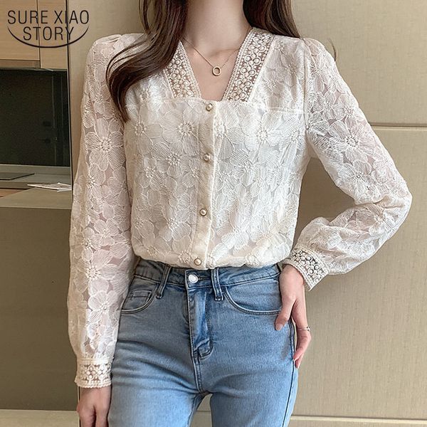 spring lace bottoming shirt women long sleeve female french style sweet single breasted 13857 210508, White
spring lace bottoming shirt women long sleeve female french style sweet single breasted 13857 210508, White