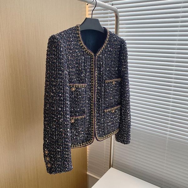 women's wool & blends abrigos mujer invierno 2021 korean fashion pocket tweed jackets for women o-neck long sleeve coat fall winter par, Black
women's wool & blends abrigos mujer invierno 2021 korean fashion pocket tweed jackets for women o-neck long sleeve coat fall winter par, Black