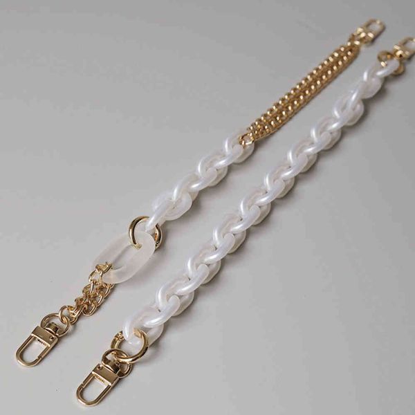 new fashion woman handbag accessory chain detachable replacement luxury bead white strap women diy clutch resin handle chains, Black
new fashion woman handbag accessory chain detachable replacement luxury bead white strap women diy clutch resin handle chains, Black
