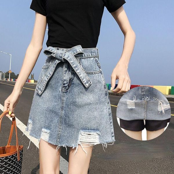 skirts fashion 2021 summer women high waist ripped bow denim female korean all-match a-line chic skirt casual streetwears, Black
skirts fashion 2021 summer women high waist ripped bow denim female korean all-match a-line chic skirt casual streetwears, Black