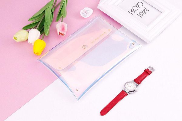 women bag pvc colorful makeup laser lovely purse wallet clear holographic clutch fashion pencil case cosmetic bags & cases
women bag pvc colorful makeup laser lovely purse wallet clear holographic clutch fashion pencil case cosmetic bags & cases