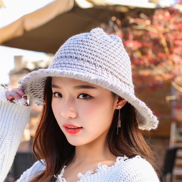 hat girl autumn and winter knitting basin version tide thickened lace wool little fresh student cute fisherman's hat
hat girl autumn and winter knitting basin version tide thickened lace wool little fresh student cute fisherman's hat