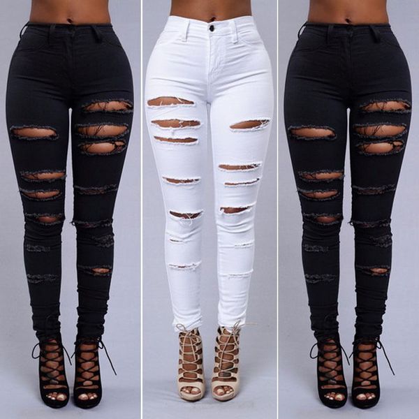 women's pants & capris calça jeans feminina elástica, peça casual justa com buracos p2hs, Black;white
women's pants & capris calça jeans feminina elástica, peça casual justa com buracos p2hs, Black;white