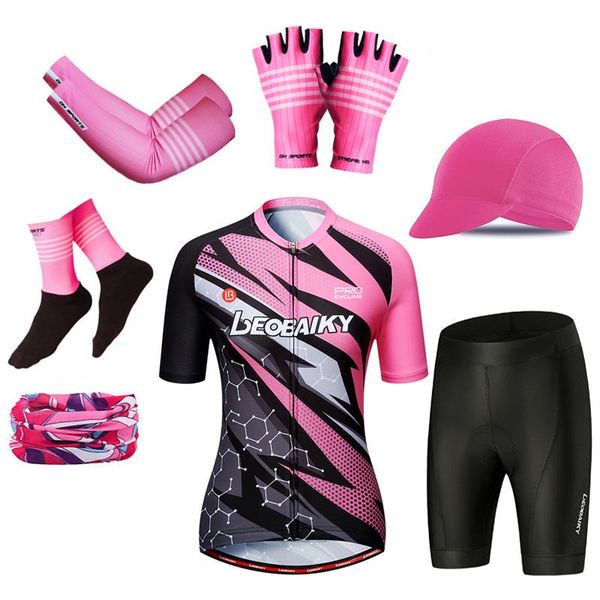 racing sets pro team cycling jersey set women road bike tights compression short sleeve bicycle clothing mtb sportswear summer anti-uv pink, Black;blue
racing sets pro team cycling jersey set women road bike tights compression short sleeve bicycle clothing mtb sportswear summer anti-uv pink, Black;blue