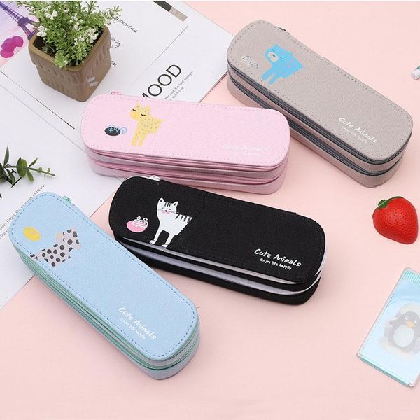 pencil bags creative case large capacity canvas double student stationery box school supplies
pencil bags creative case large capacity canvas double student stationery box school supplies